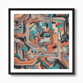 A Vector Abstract Art, I Am Sorry Art Print