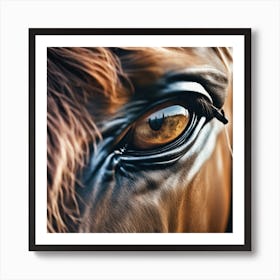 Eye Of A Horse 34 Art Print