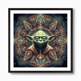 Yoda Star Wars Art Print Mandala Art Print