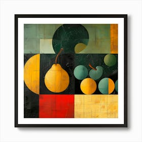 A Symphony Of Shapes And Fruit 3 Art Print