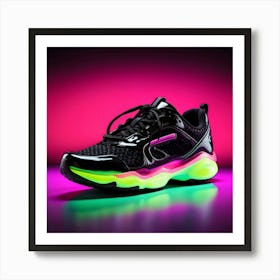 Glow In The Dark Sneakers Art Print