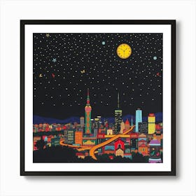 Night In Shanghai Art Print