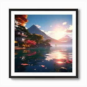 Lake Atitln Art Print