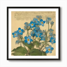 Forget-me-nots 5 Art Print