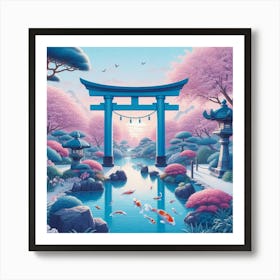 Japanese Garden 11 Art Print