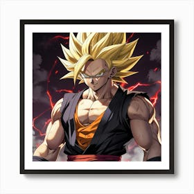 Dragon Ball Z Wallpaper 63 Art Print