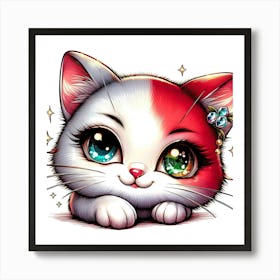 Creative Feline Cat Artwork 59 Art Print