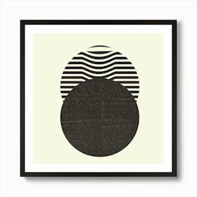 Black Circles  Art Print