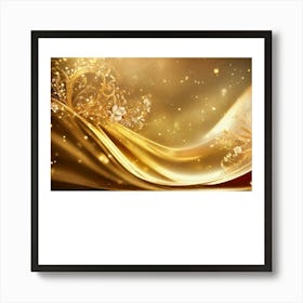 Gold Background Art Print