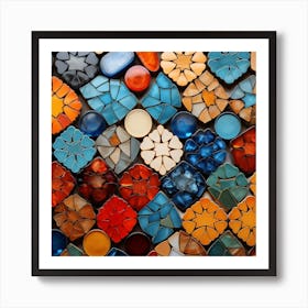 Mosaic Tile Background 4 Art Print
