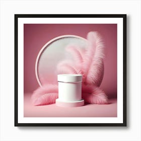 Pink Feathers Art Print