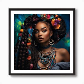 Afro Bohemian Art Print