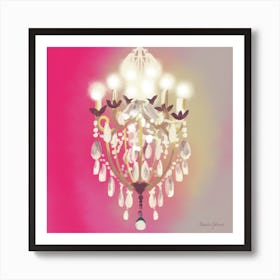 Chandelier Square Art Print