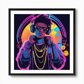 Hip Hop Artist Art Print