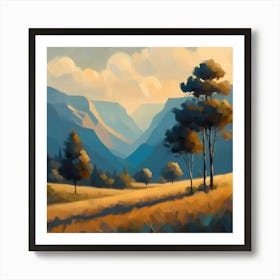 Landscape Painting 99 Art Print