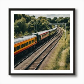 Train On The Tracks 5 Art Print