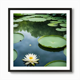 White Water Lily 2 Art Print