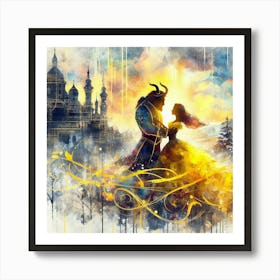 A Beauty And A Beast Dance 13 Art Print