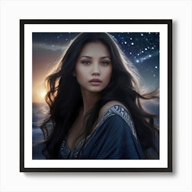 Leonardo Vision Xl High Quality 8k Ultra Hd The Lunar Siren Is 1 Upscayl 4x Realesrgan X4plus Anime Art Print