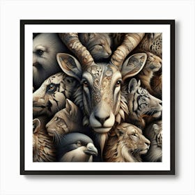 Animals Of The World Art Print