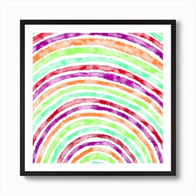 Watercolor Rainbow Art Print