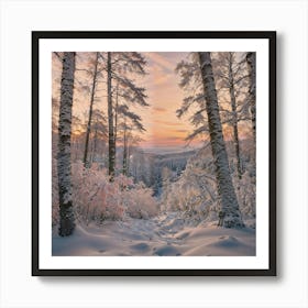 Winter Landscape Art Print