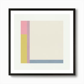 Minimalist Abstract Geometries - Candy 01 Art Print