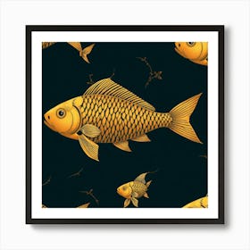 Gold Fish Art Print