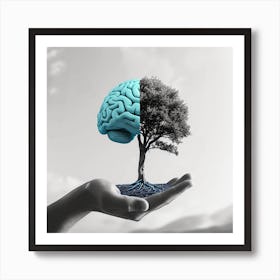 Tree And Brain Concept Poster