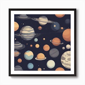 Bunch of Planets Art Print