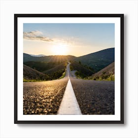 The Long Road Art Print