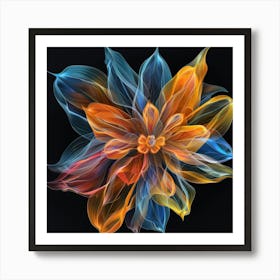 Abstract Flower 19 Art Print