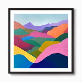 Abstract Travel Collection Bolivia 4 Art Print