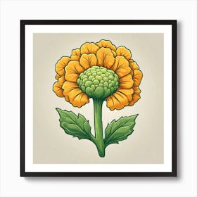 Carnation Flower Art Print