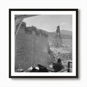 Untitled Photo, Possibly Related To Shasta Dam, Shasta County, California,Sailors Watching Construction Work On Art Print