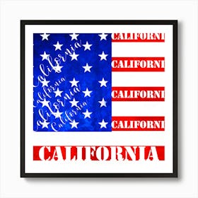 California Flag Art Print