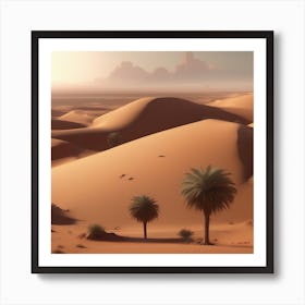 Desert Landscape - Desert Stock Videos & Royalty-Free Footage 22 Art Print