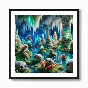 Crab Cave Art Print