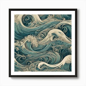 Great Waves Art Print