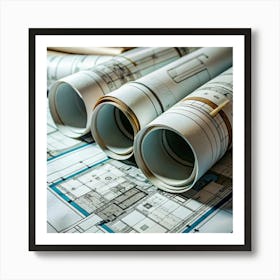 Architectural Plans Art Print