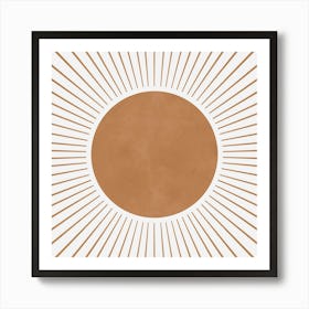 Sunbeams boho Art Print