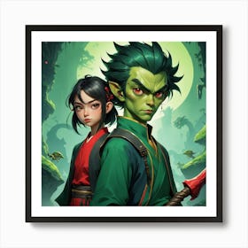 Samurai Warriors Art Print