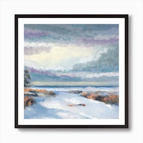 Winter sea Art Print