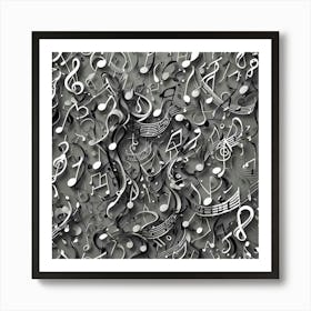 Black and White Abstract Art 221 Art Print