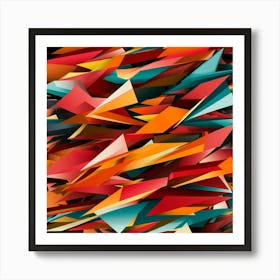 Abstract Triangles 17 Art Print