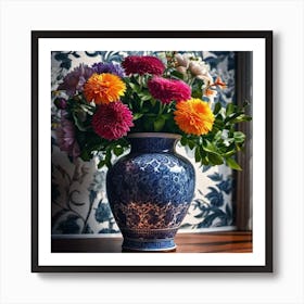 Flowers In A Vase 67 Art Print