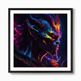 Demon Head Art Print