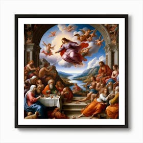 Supper Of Jesus 2 Art Print