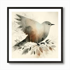 Bird In The Forest 2 Art Print