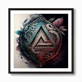 Viking Symbol Art Print